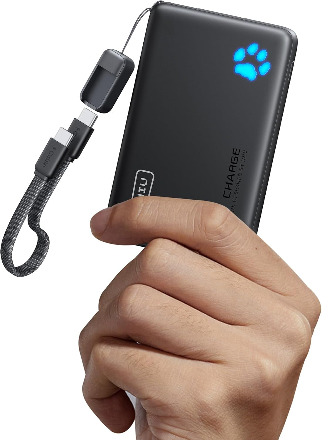 Portable Charger, Ultra Slim 10000Mah 45W PD Power Bank, USB C In&Out Fast Charging Battery Pack, Travel Essential Phone Powerbank Compatible with Iphone 17 16 15 Samsung S22 S21 Google Ipad Etc