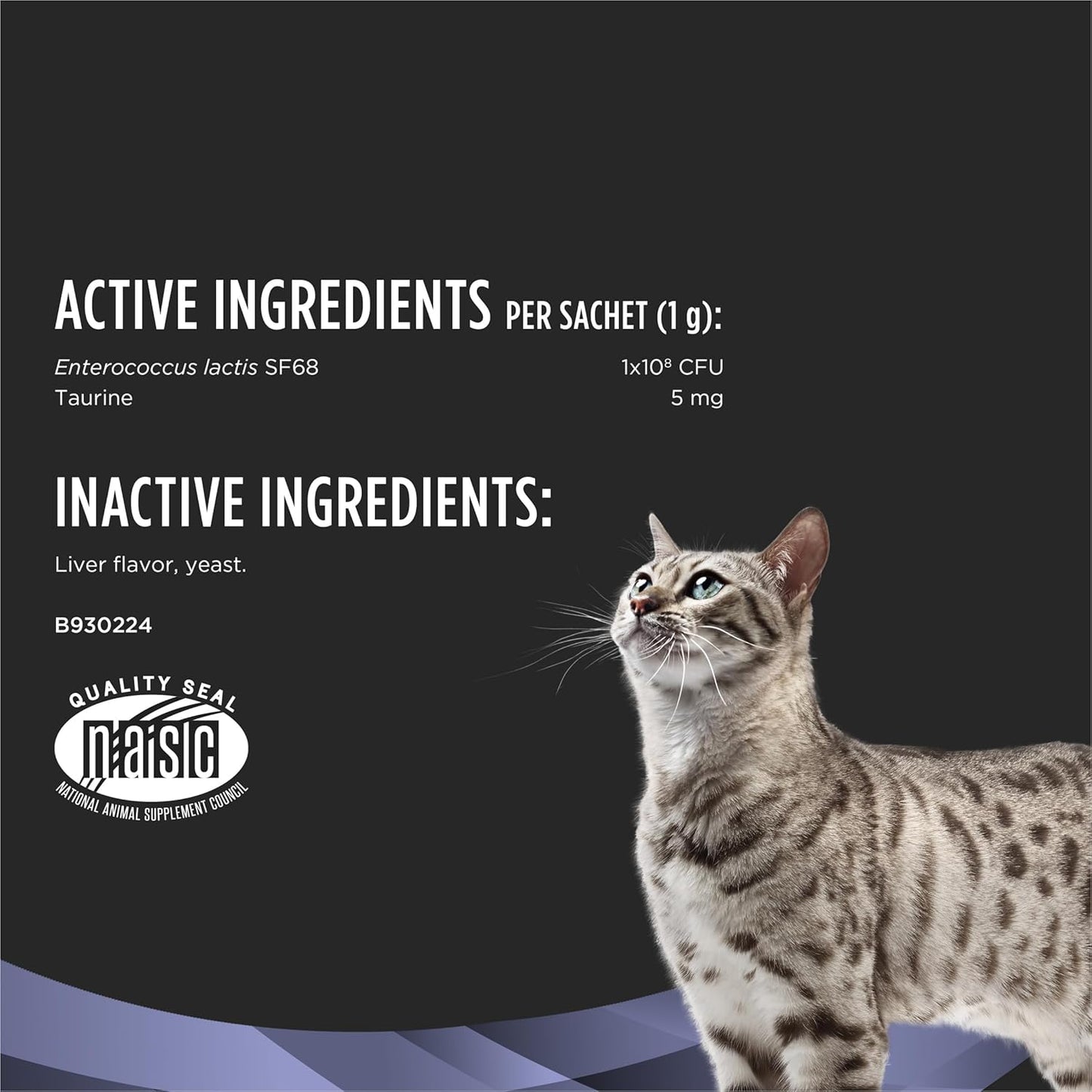 Purina Pro Plan Veterinary Supplements Fortiflora Cat Probiotic Supplement for Cats with Diarrhea - 30 Ct. Box