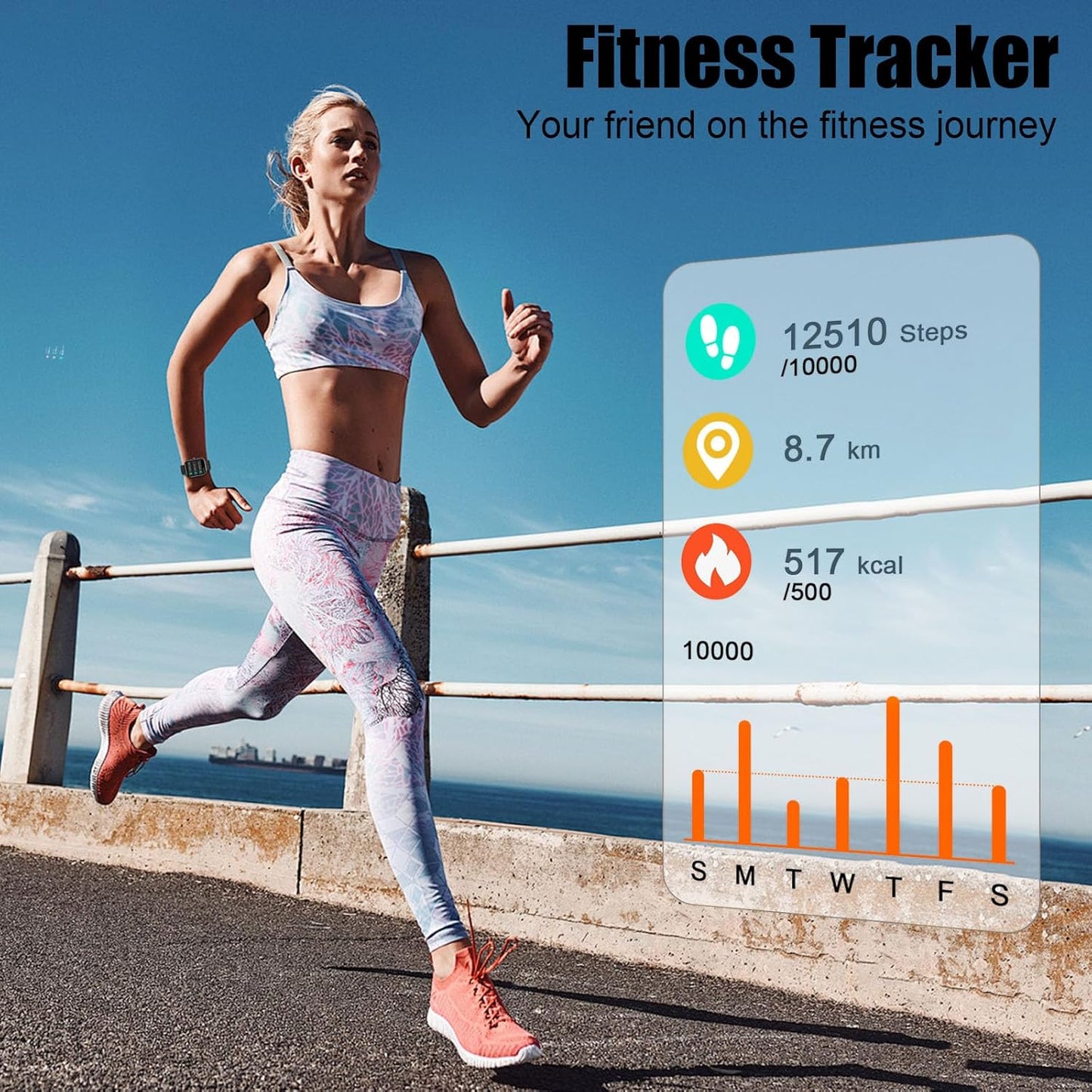 Smart Watch for Men Women, 2025 Release (Answer/Make Call) 1.96" HD Fitness Tracker Running Watch,Ip68 Waterproof, Pedometer,Step/Sleep/Heart Rate Monitor,110+ Sport Mode Smartwatch for Android Phone