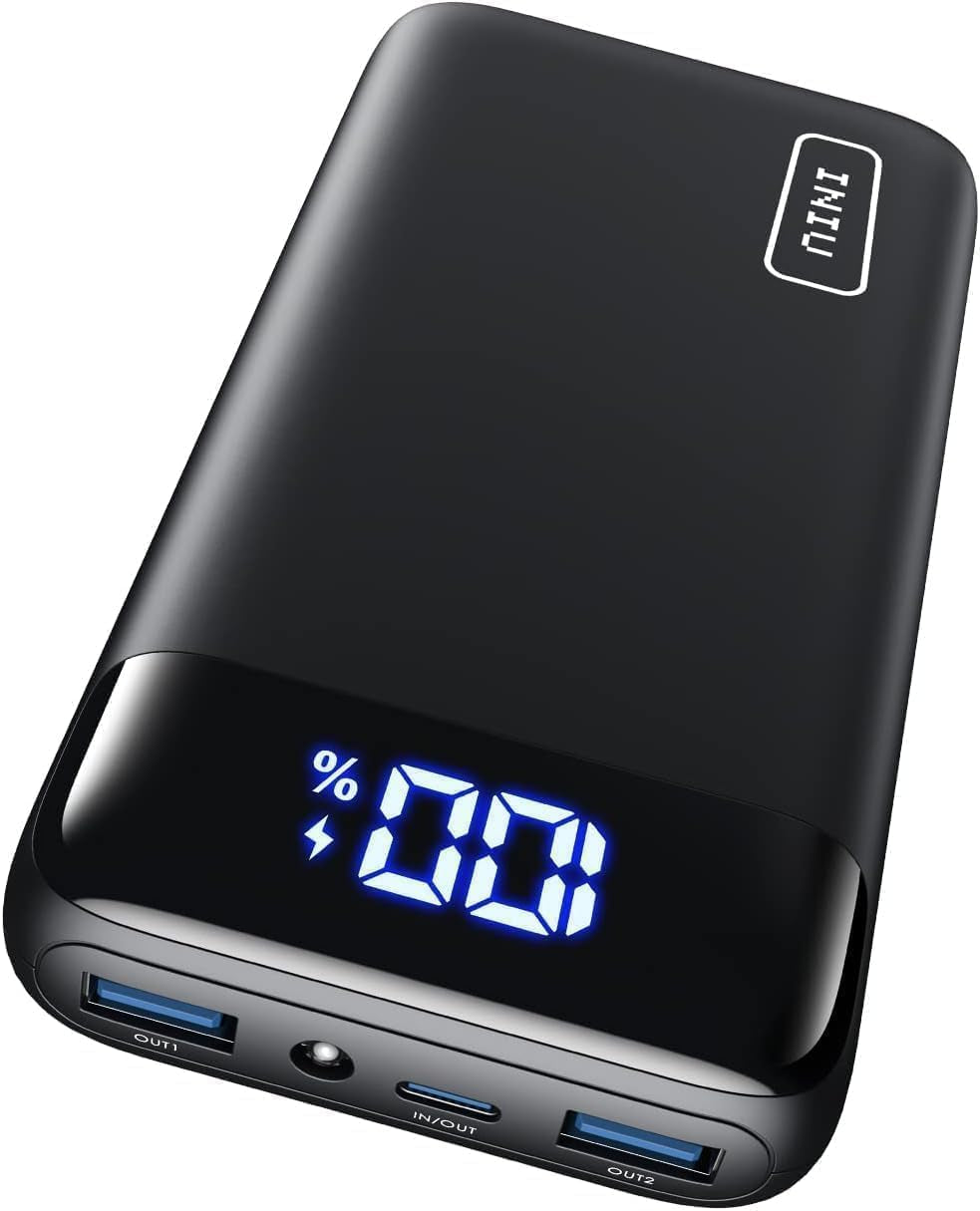 Portable Charger, Smallest 22.5W 20000Mah USB C in & Out Power Bank Fast Charging, PD 3.0+QC 4.0 LED Display Phone Battery Pack Compatible with Iphone 17 16 15 14 Pro Samsung S24 Google Ipad Etc