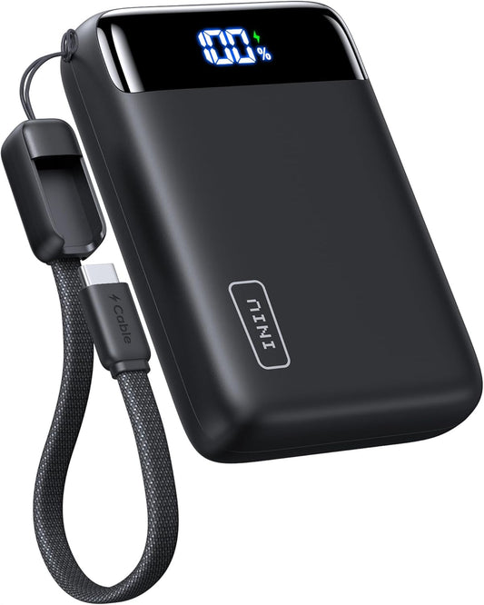 Portable Charger, Smallest 22.5W 20000Mah USB C in & Out Power Bank Fast Charging, PD 3.0+QC 4.0 LED Display Phone Battery Pack Compatible with Iphone 17 16 15 14 Pro Samsung S24 Google Ipad Etc