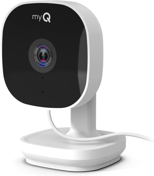 Myq Smart Indoor Security Camera – 1080P HD Video, Night Vision, Motion Detection, Wi-Fi, Two-Way Audio, Smartphone Control