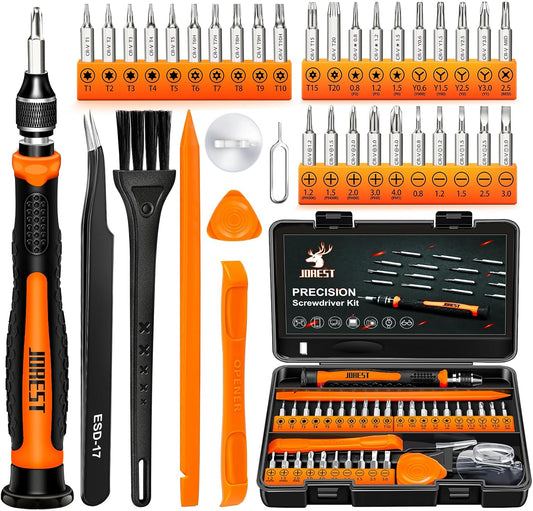 38Pcs Small Precision Screwdriver Set with Torx T5, T6, Y00, Mini Repair Tool Kit for Macbook, Computer, Laptop, Iphone, PS4 PS5, Xbox, Switch, Eyeglasses, Watch, Ring Doorbell, Electronic, Etc